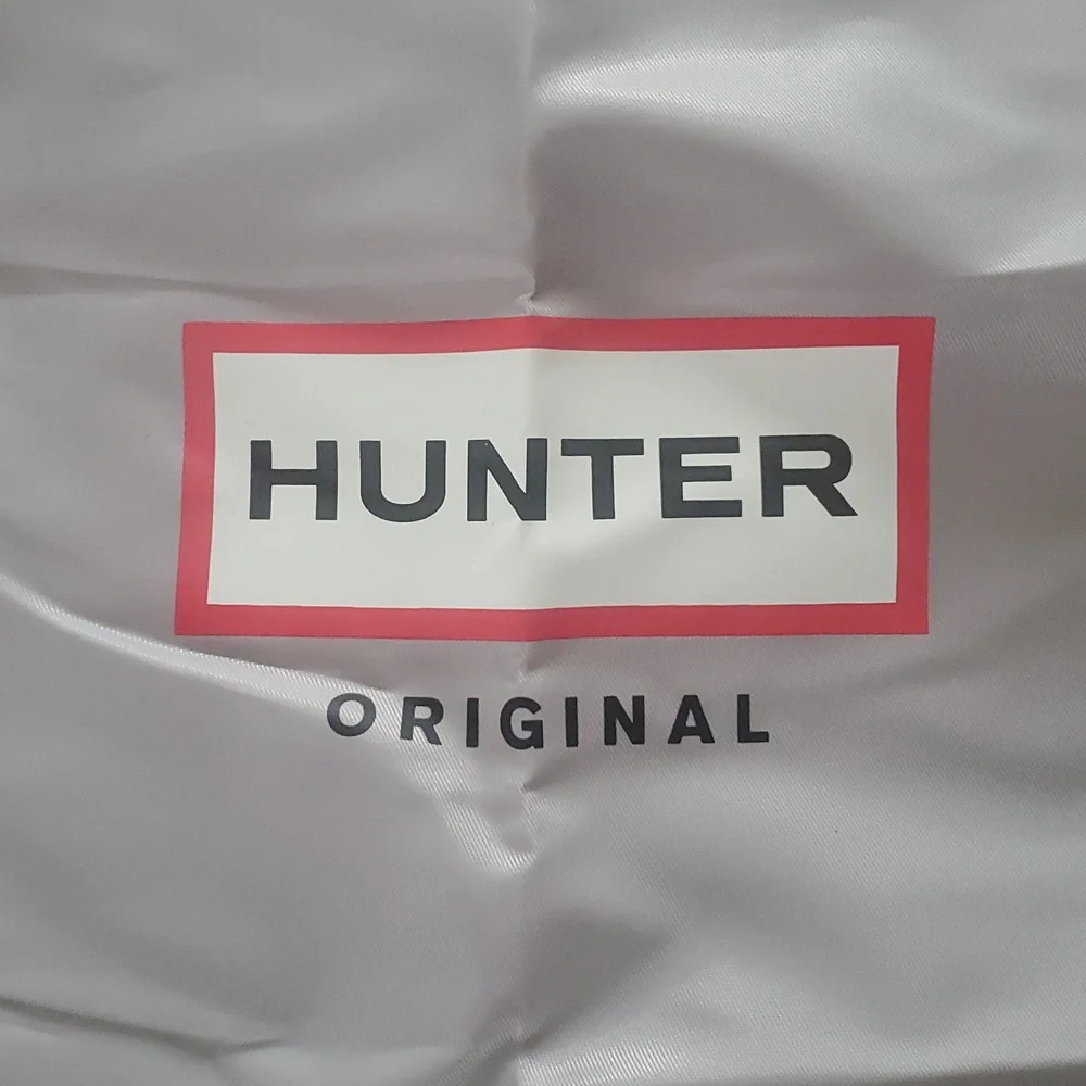 Hunter Original Silver Drawstring Backpack Bag - Picture 2 of 5